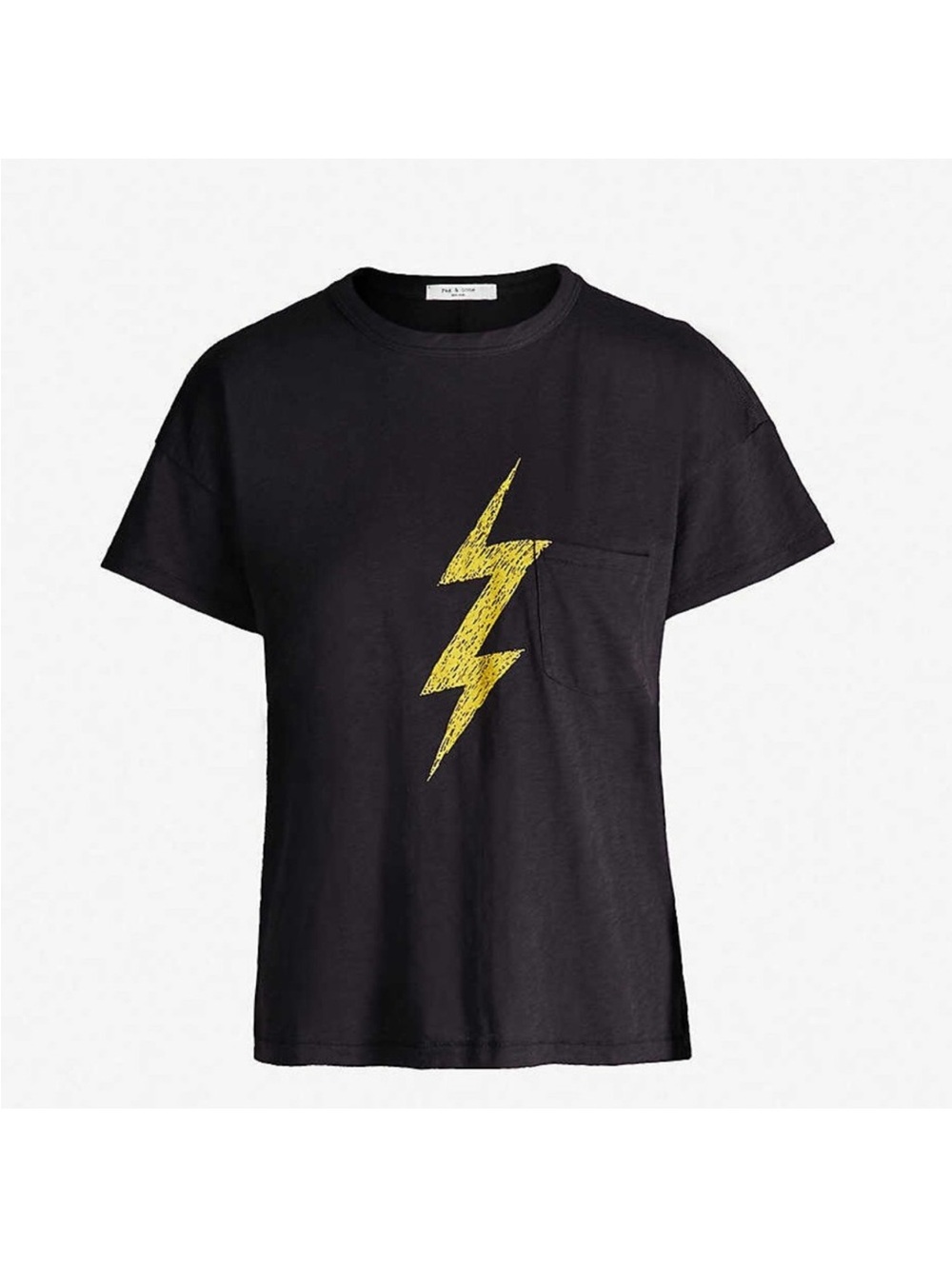 rag & bone Black Short-Sleeve Vintage Lightning Tee - Picture 2 of 7